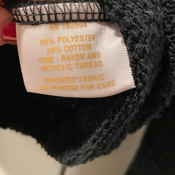 Cropped embroidered sweater with bell sleeves - Picture 4 of 4